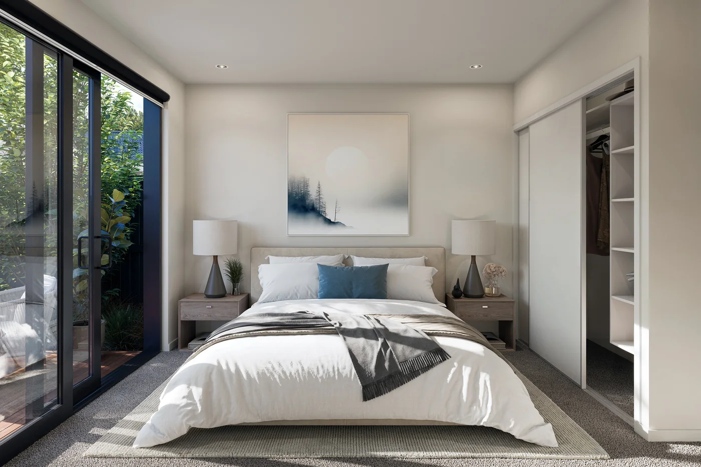 Bedroom render for 10 Sydney Street