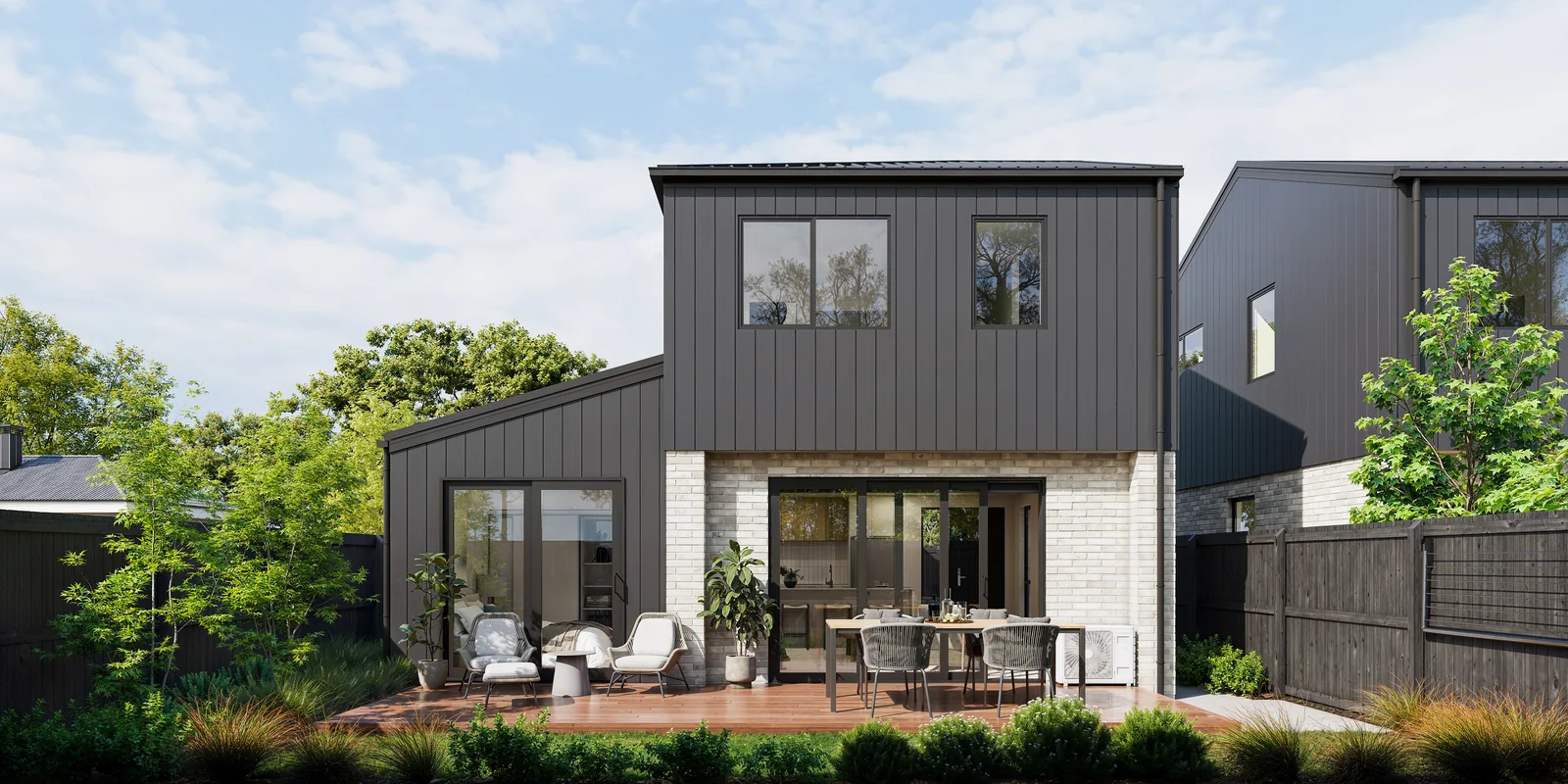 Private outdoor living render for 10 Sydney Street